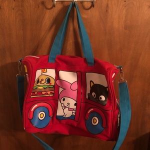 Sanrio bus tote duffel bag hello kitty